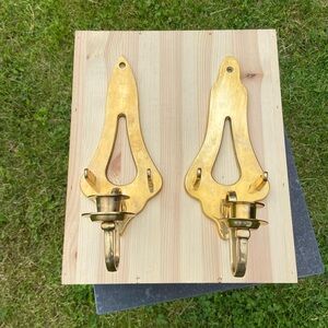vintage Brass Wall Sconce Candle holder brass wall sconces candle sconces